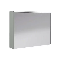 Castorama Armoire De Salle De Bains éclairante Avec Miroir Archi Grège Mat 90 Cm