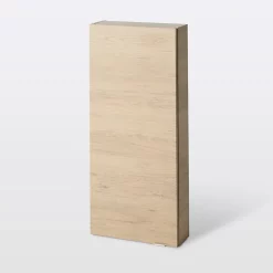 Castorama Armoire De Salle De Bains Faible Profondeur GoodHome Imandra Bois Chêne L.40 X H.90 X P.15 Cm