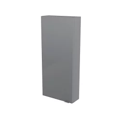 Castorama Armoire De Salle De Bains Faible Profondeur GoodHome Imandra Gris L.40 X H.90 X P.15 Cm