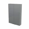 Castorama Armoire De Salle De Bains Faible Profondeur GoodHome Imandra Gris L.60 X H.90 X P.15 Cm