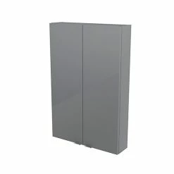 Castorama Armoire De Salle De Bains Faible Profondeur GoodHome Imandra Gris L.60 X H.90 X P.15 Cm