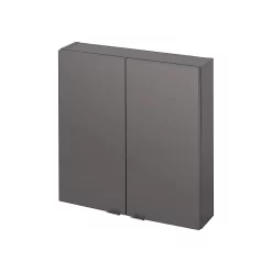 Castorama Armoire De Salle De Bains Faible Profondeur GoodHome Imandra Gris Taupé L.60 X H.60 X P.15 Cm