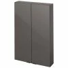Castorama Armoire De Salle De Bains Faible Profondeur GoodHome Imandra Gris Taupé L.60 X H.90 X P.15 Cm