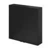 Castorama Armoire De Salle De Bains Faible Profondeur GoodHome Imandra Noir Mat L. 60 X H. 60 X P. 15 Cm