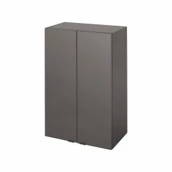 Castorama Armoire De Salle De Bains GoodHome Imandra Gris Taupé L.60 X H.90 X P.36 Cm