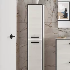 Castorama Colonne De Salle De Bains à Poser Cygnus Bath Zoé H. 150 Cm Chêne Blanchi