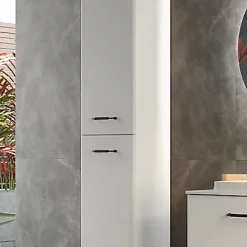 Castorama Colonne De Salle De Bains à Suspendre Cygnus Bath Teha H. 140 Cm Blanc Coton