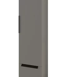 Castorama Colonne De Salle De Bains à Suspendre Gris Mat Avec Miroir Intérieur Urban H. 150 X L. 35 X P. 32 Cm