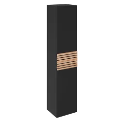 Castorama Colonne De Salle De Bains à Suspendre Ouverture Droite Archi Noir Mat H. 160 X L. 35 Cm