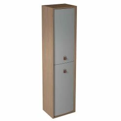 Castorama Colonne De Salle De Bains à Suspendre Ouverture Droite Havana Grège Mat H. 160 X L. 39 Cm