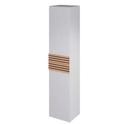 Castorama Colonne De Salle De Bains à Suspendre Ouverture Gauche Archi Blanc Mat H. 160 X L. 35 Cm