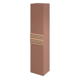 Castorama Colonne De Salle De Bains à Suspendre Ouverture Gauche Archi Terracotta Mat H. 160 X L. 35 Cm