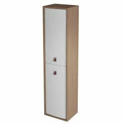 Castorama Colonne De Salle De Bains à Suspendre Ouverture Gauche Havana Blanc Mat H. 160 X L. 39 Cm