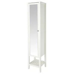 Castorama Colonne De Salle De Bains Avec Miroir GoodHome Perma Blanc H. 185 Cm