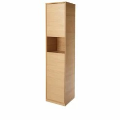 Castorama Colonne De Salle De Bains GoodHome Avela Placage Chêne L.40 X H.170 Cm X P.36
