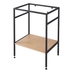 Castorama Console Pour Vasque à Poser GoodHome Duala Métal Noir 60 Cm