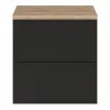 Castorama Ensemble Salle De Bains L.60 Cm Meuble à Suspendre Imandra Noir Mat + Plan De Toilette Décor Chêne -castorama Soldes ensemble salle de bains l 60 cm meuble a suspendre imandra noir mat plan de toilette decor chene5059340393186 42c