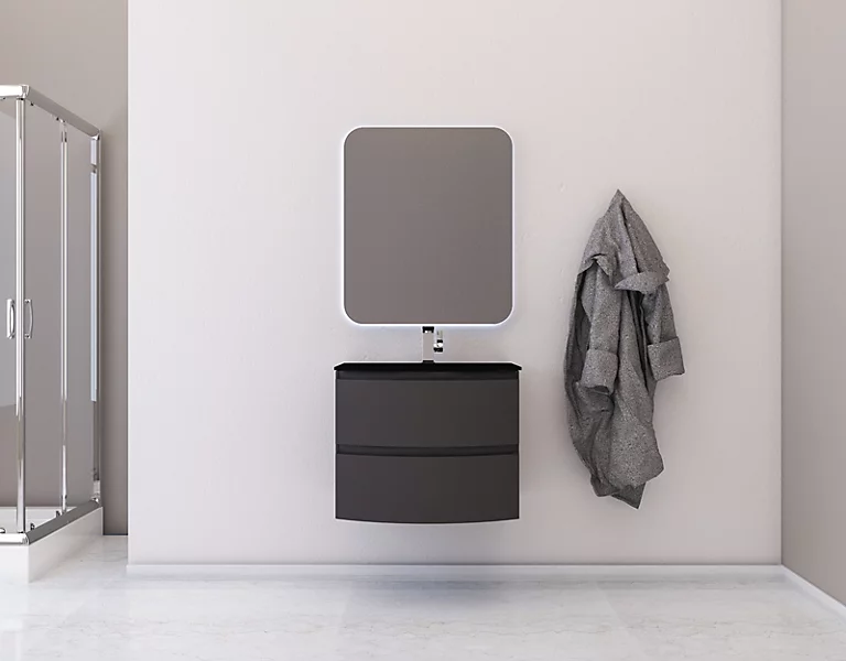 Castorama Ensemble Salle De Bains L.70 Cm Meuble Sous Vasque Graphite Mat + Plan Vasque Verre Noir Mat Vague 3 Castorama Ensemble Salle De Bains L.70 Cm Meuble Sous Vasque Graphite Mat + Plan Vasque Verre Noir Mat Vague