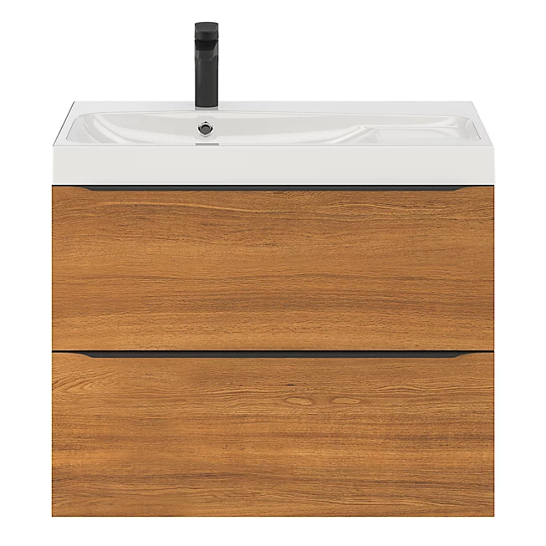 Castorama Ensemble Salle De Bains L.80 Cm Meuble à Suspendre Imandra Décor Noyer + Plan Vasque Résine Blanc 3 Castorama Ensemble Salle De Bains L.80 Cm Meuble à Suspendre Imandra Décor Noyer + Plan Vasque Résine Blanc