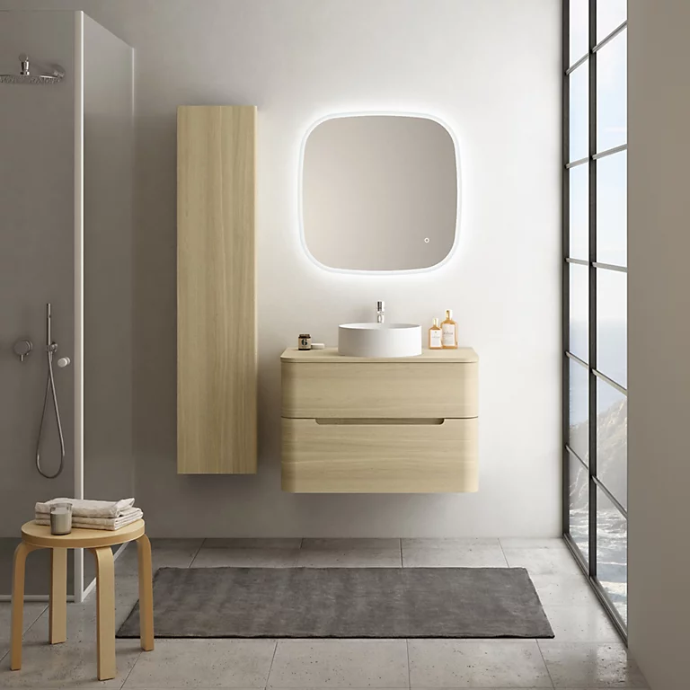 Castorama Ensemble Salle De Bains L. 84 Cm Meuble Sous Vasque + Plan De Toilette Décor Bois Natuel Alba 3 Castorama Ensemble Salle De Bains L. 84 Cm Meuble Sous Vasque + Plan De Toilette Décor Bois Natuel Alba