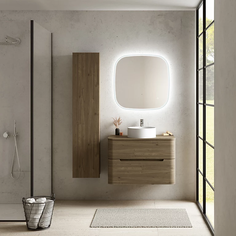 Castorama Ensemble Salle De Bains L. 84 Cm Meuble Sous Vasque + Plan De Toilette Décor Noyer Alba 3 Castorama Ensemble Salle De Bains L. 84 Cm Meuble Sous Vasque + Plan De Toilette Décor Noyer Alba