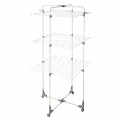 Castorama Étendoir à Linge 35 M Cooke & Lewis Drapia Coloris Blanc L.69 X P.69 X H.147 Cm