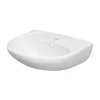 Castorama Lavabo Urmia En Céramique Coloris Blanc L.56,5 X P.45,5 X H.21 Cm