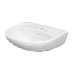 Castorama Lavabo Urmia En Céramique Coloris Blanc L.56,5 X P.45,5 X H.21 Cm