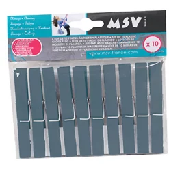Castorama Lot De 10 Pinces à Linge MSV Incassables