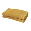 Castorama Lot De 2 Serviettes De Toilette Jaune Miel Koros 50 X 30 Cm GoodHome -castorama Soldes lot de 2 serviettes de toilette jaune miel koros 50 x 30 cm goodhome5059340202624 01c