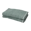 Castorama Lot De 2 Serviettes De Toilette Vert De Gris Koros 50 X 30 Cm GoodHome -castorama Soldes lot de 2 serviettes de toilette vert de gris koros 50 x 30 cm goodhome5059340202716 01c