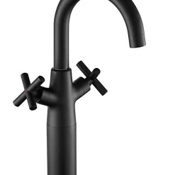 Castorama Mélangeur De Lavabo Haut Noir Edouard Rousseau Nanka