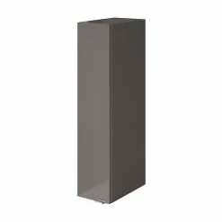Castorama Meuble De Rangement Salle De Bains Faible Largeur GoodHome Imandra Gris Taupe Brillant L. 20 X H. 90 X P. 36 Cm