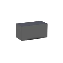 Castorama Meuble De Rangement Salle De Bains Haut Pamili Anthracite Brillant 60 Cm