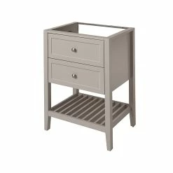 Castorama Meuble Sous Vasque à Poser 2 Tiroirs GoodHome Perma Taupe 60 Cm