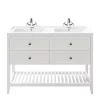 Castorama Meuble Sous Vasque à Poser 4 Tiroirs GoodHome Perma Blanc 120 Cm + Plan Double Vasque Lana -castorama Soldes meuble sous vasque a poser 4 tiroirs goodhome perma blanc 120 cm plan double vasque lana3663602363583 01c FR CF