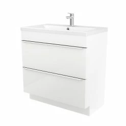 Castorama Meuble Sous Vasque à Poser GoodHome Imandra Blanc 80 Cm