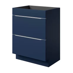 Castorama Meuble Sous Vasque à Poser GoodHome Imandra Bleu Nuit Mat L. 60 X H. 82 X P. 45 Cm