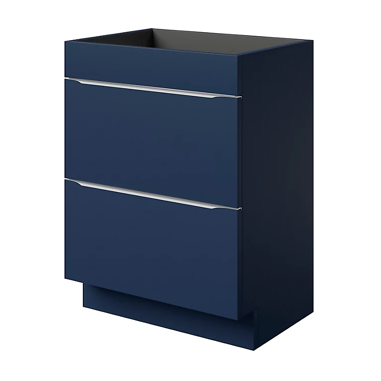 Castorama Meuble Sous Vasque à Poser GoodHome Imandra Bleu Nuit Mat L. 60 X H. 82 X P. 45 Cm 3 Castorama Meuble Sous Vasque à Poser GoodHome Imandra Bleu Nuit Mat L. 60 X H. 82 X P. 45 Cm