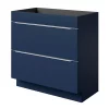 Castorama Meuble Sous Vasque à Poser GoodHome Imandra Bleu Nuit Mat L. 80 X H. 82 X P. 45 Cm
