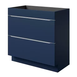 Castorama Meuble Sous Vasque à Poser GoodHome Imandra Bleu Nuit Mat L. 80 X H. 82 X P. 45 Cm