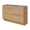 Castorama Meuble Sous Vasque à Poser GoodHome Imandra Décor Chêne L. 120 X H. 82 X P. 45 Cm
