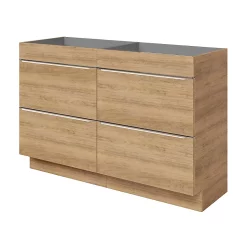 Castorama Meuble Sous Vasque à Poser GoodHome Imandra Décor Chêne L. 120 X H. 82 X P. 45 Cm