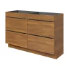 Castorama Meuble Sous Vasque à Poser GoodHome Imandra Décor Noyer L. 120 X H. 82 X P. 45 Cm