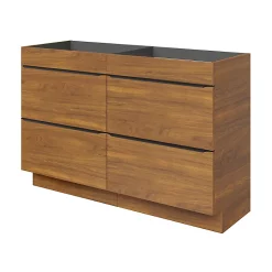 Castorama Meuble Sous Vasque à Poser GoodHome Imandra Décor Noyer L. 120 X H. 82 X P. 45 Cm