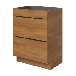 Castorama Meuble Sous Vasque à Poser GoodHome Imandra Décor Noyer L. 60 X H. 82 X P. 45 Cm