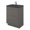 Castorama Meuble Sous Vasque à Poser GoodHome Imandra Gris 60 Cm + Plan Vasque Noir GoodHome Mila 60 Cm -castorama Soldes meuble sous vasque a poser goodhome imandra gris 60 cm plan vasque noir goodhome mila 60 cm5059340575186 01c