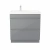 Castorama Meuble Sous Vasque à Poser GoodHome Imandra Gris 80 Cm + Plan Vasque Mila