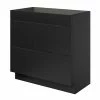 Castorama Meuble Sous Vasque à Poser GoodHome Imandra Noir Mat L. 80 X H. 82 X P. 45 Cm
