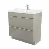 Castorama Meuble Sous Vasque à Poser GoodHome Imandra Taupe 80 Cm + Plan Vasque Lana